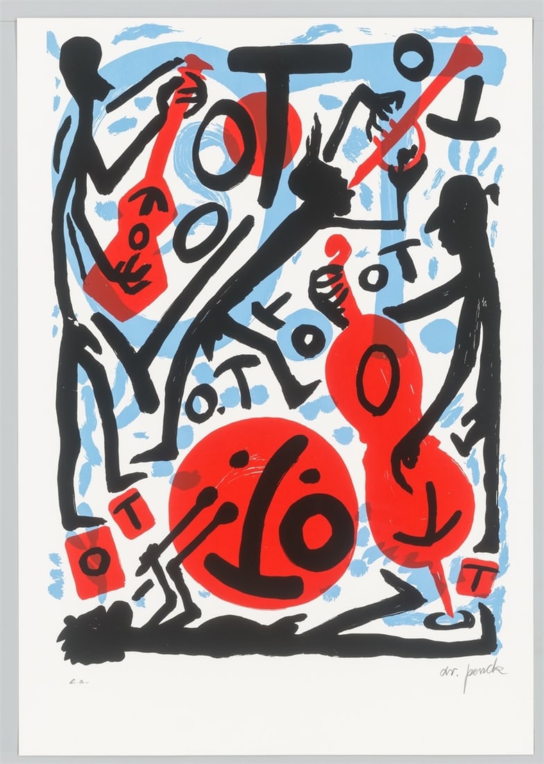 A.R. Penck. Jazz Combo. 1999 - 2