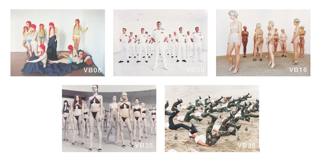 Vanessa Beecroft. Untitled (for Parkett 56). 1999: Vanessa Beecroft (Genoa 1969 – lives in Los Angeles). Untitled (for Parkett 56). 1999 5 sheets: each colour offset on glossy paper. Each: 50 × 70 cm