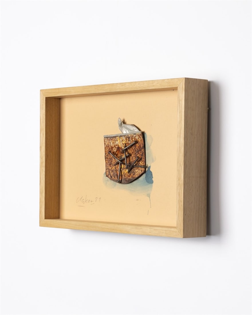 Günther Uecker. ”Wüstenfund (09)”. 1981 - 2