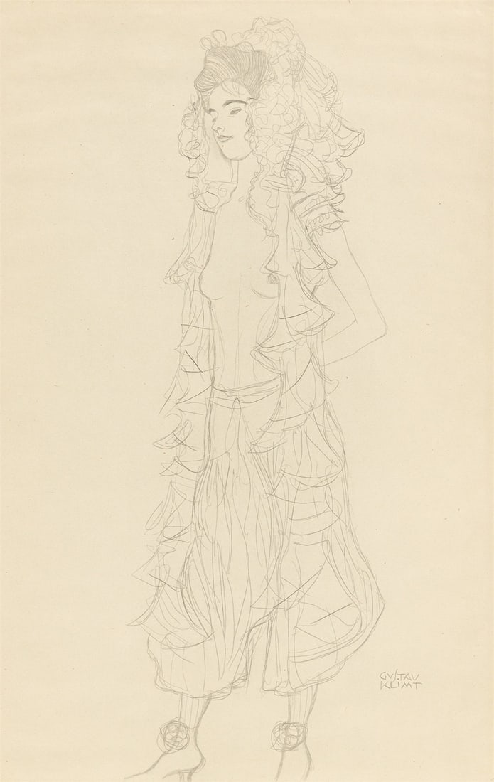 Gustav Klimt. ”25 Handzeichnungen”. 1919 - 6