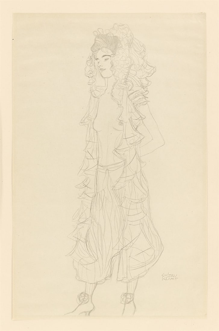 Gustav Klimt. ”25 Handzeichnungen”. 1919 - 7