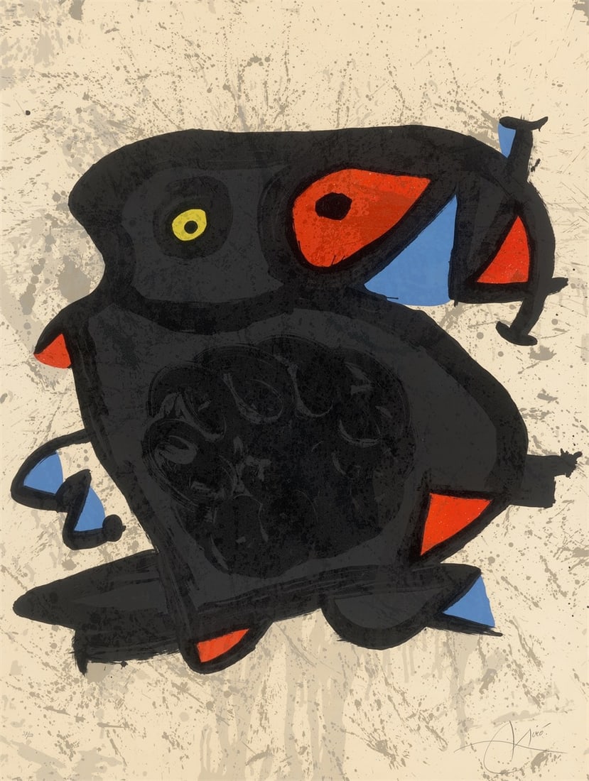 Joan Miró. ”Grand Palais”. 1974: Joan Miró (Barcelona 1893 – 1983 Palma de Mallorca). ”Grand Palais”. 1974 Colour lithograph on Arches wove paper. 157 × 118,5 cm