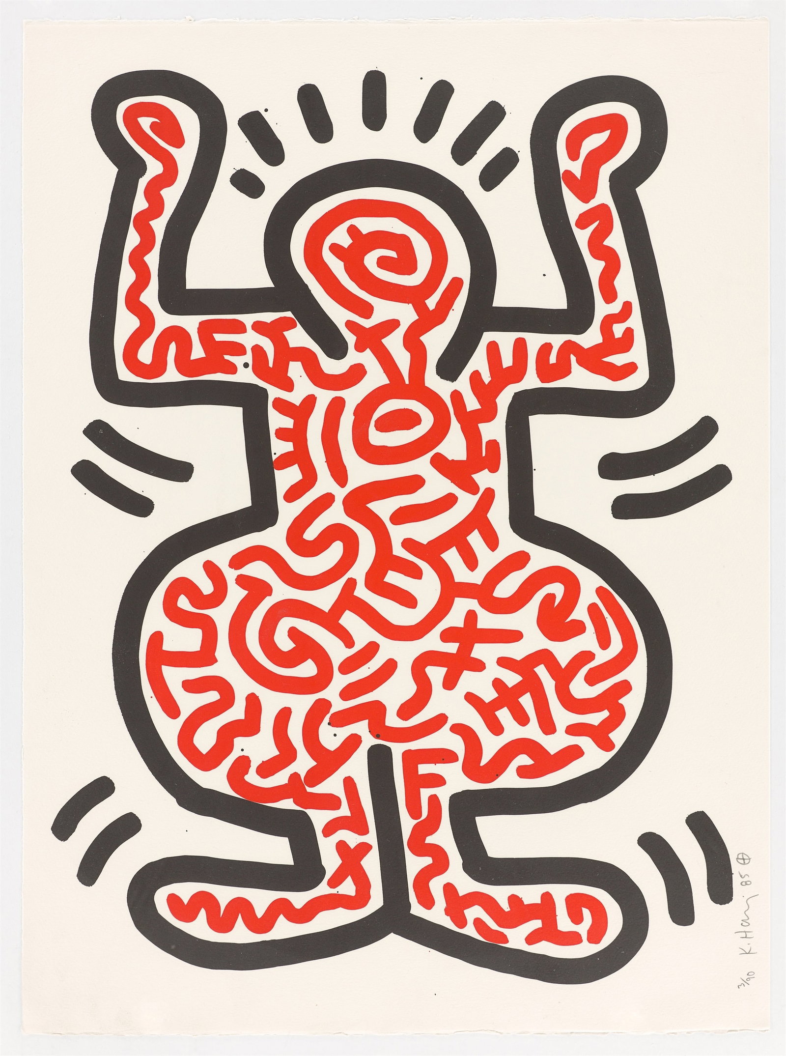 Keith Haring. ”Ludo I”. 1985 - 2
