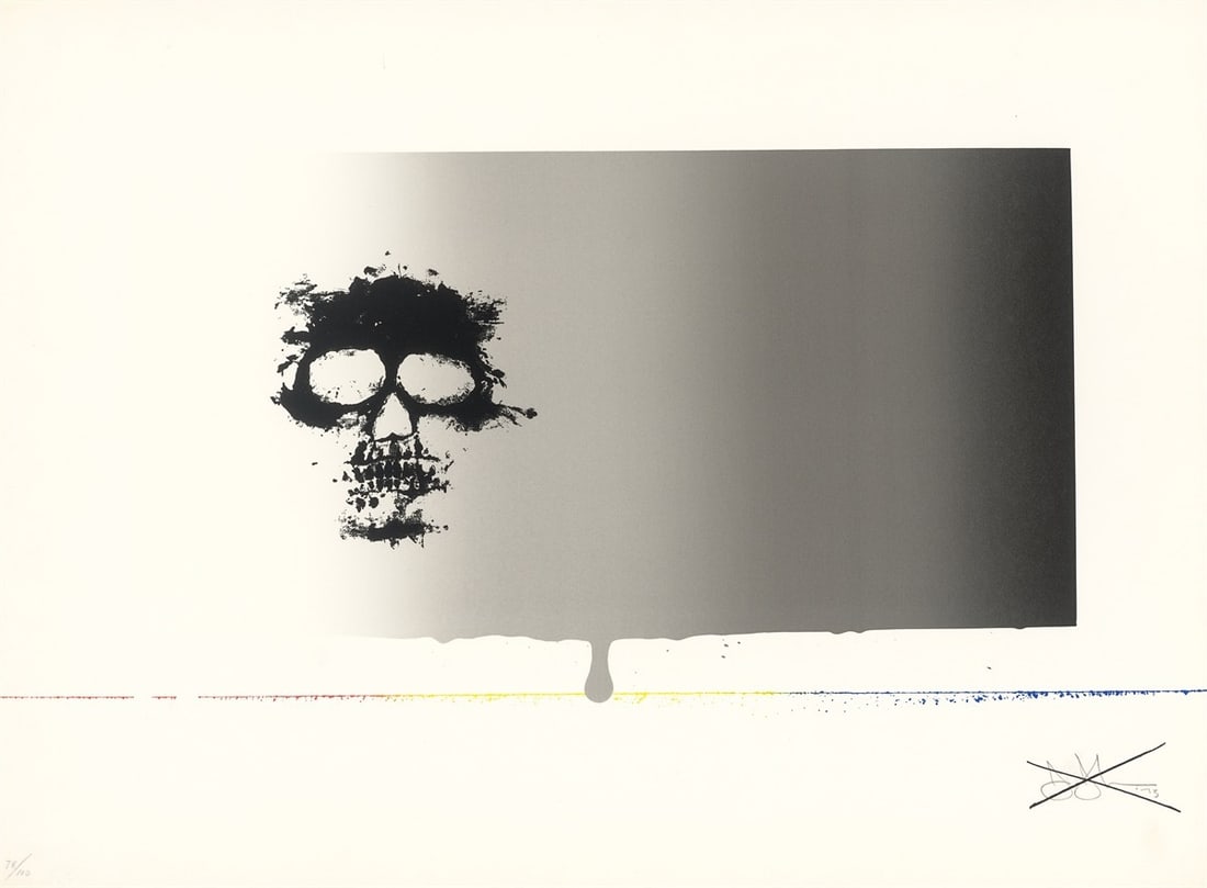 Jasper Johns. Untitled. 1973: Jasper Johns (Augusta, Georgia 1930 – lives in Sharon, Connecticut). Untitled. 1973 Colour silkscreen on wove paper. 36,2 × 74,4 cm (58,6 × 79,4 cm)