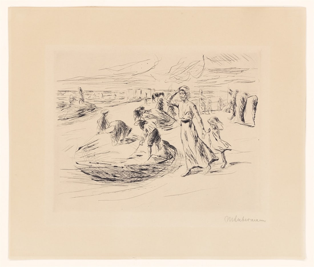 Max Liebermann. ”Am Strande (Nordwijk)”. 1914/15 - 2