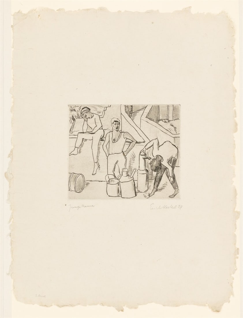 Erich Heckel. ”Junge Männer”. 1929 - 2