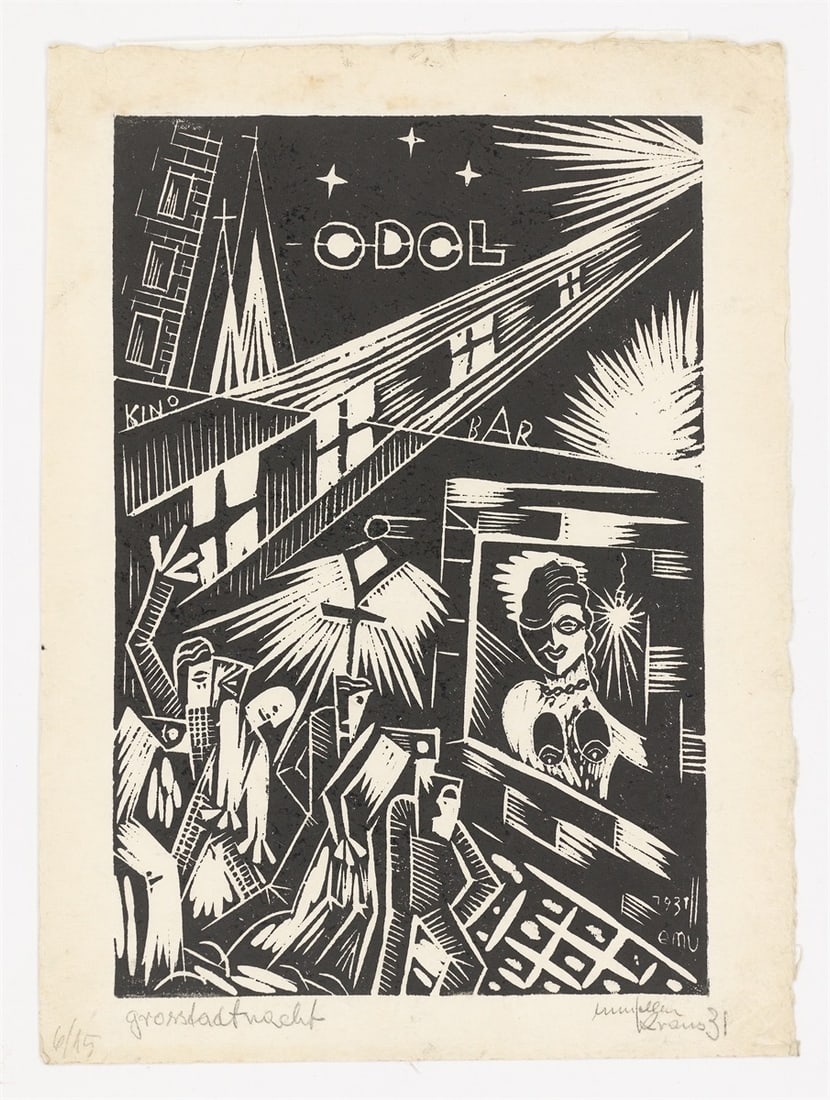 Erich Müller-Kraus. ”Großstadtnacht”. 1931 - 2