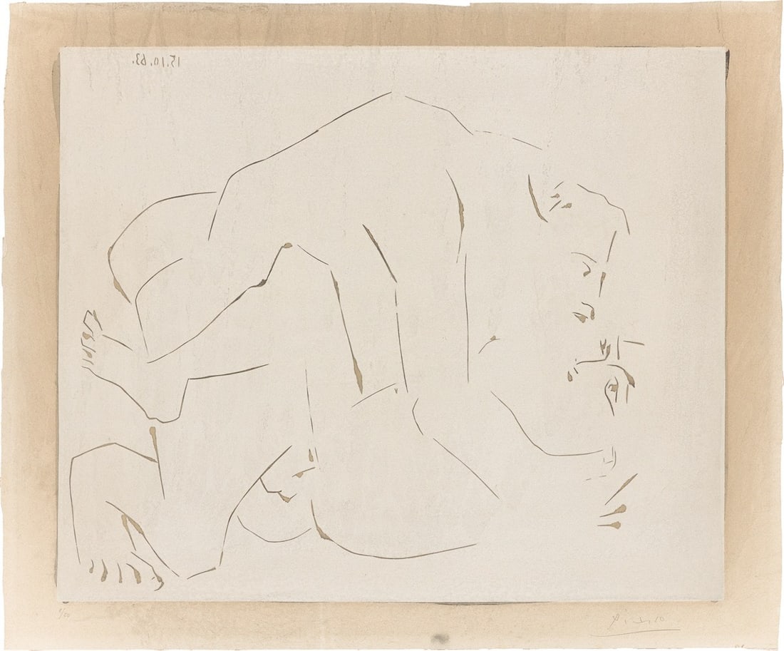 Pablo Picasso. ”Entreinte. II”. 1963