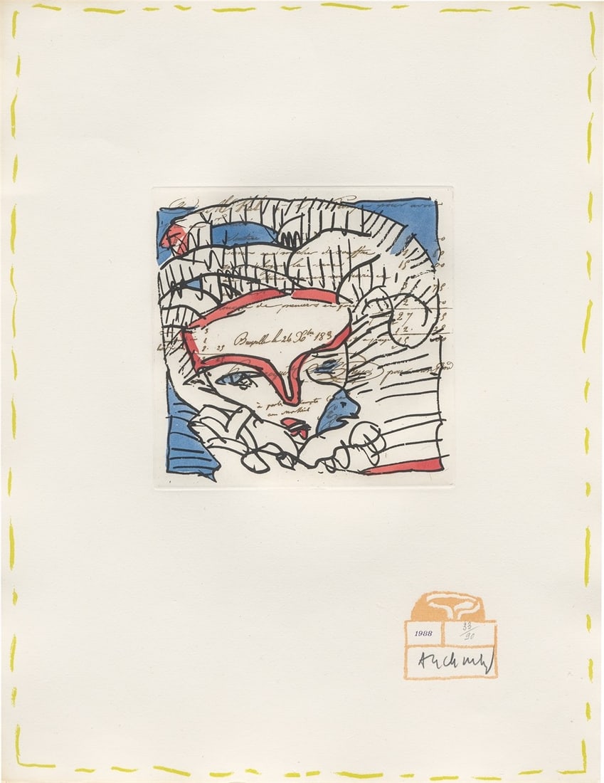 Pierre Alechinsky. ”Eugène lonesco – Chaque Matin”. 1988 - 2