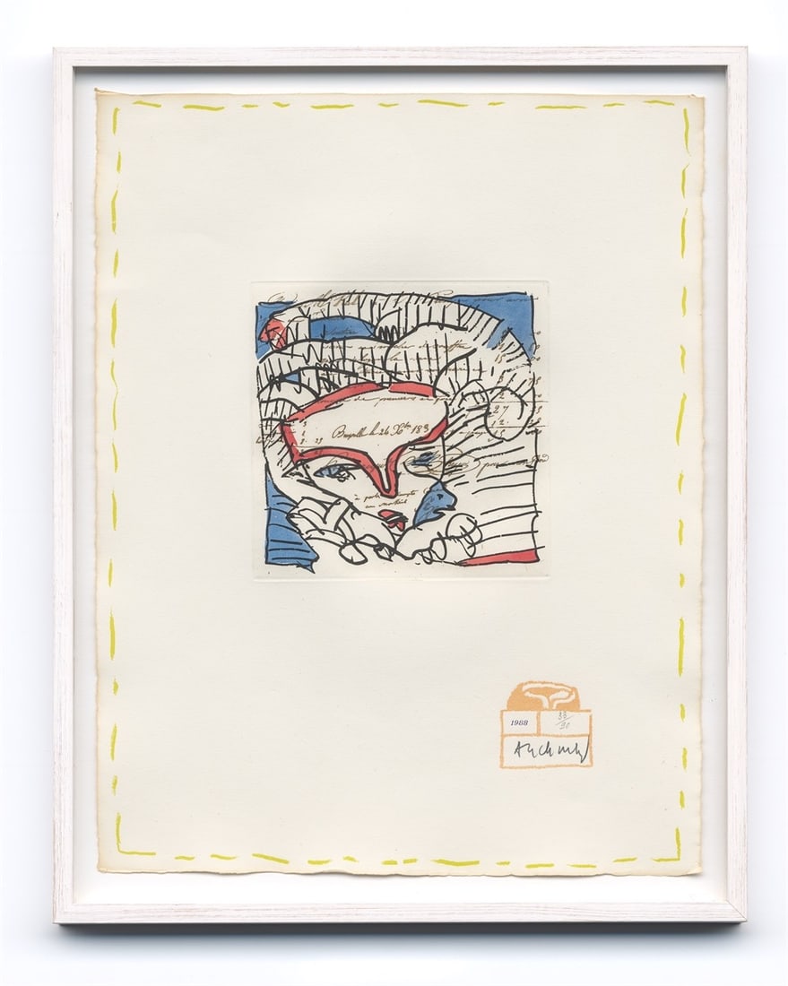 Pierre Alechinsky. ”Eugène lonesco – Chaque Matin”. 1988 - 3