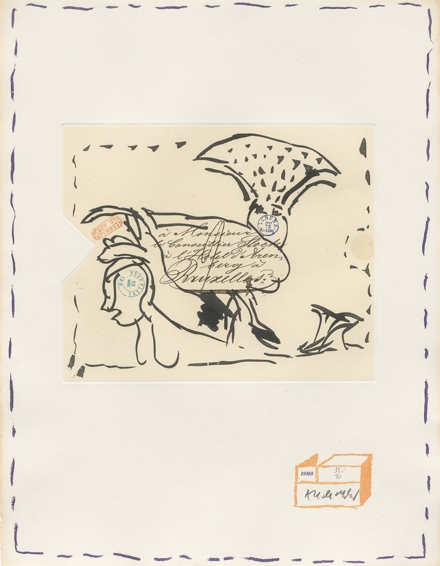Pierre Alechinsky. ”Eugène lonesco – Chaque Matin”. 1988 - 4
