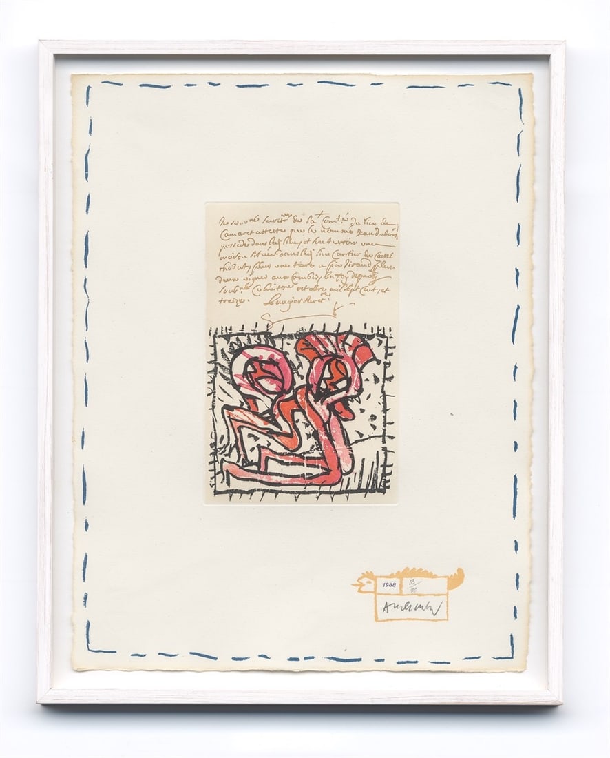 Pierre Alechinsky. ”Eugène lonesco – Chaque Matin”. 1988 - 7