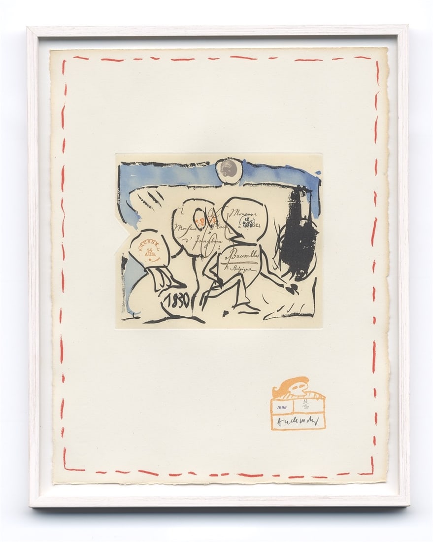Pierre Alechinsky. ”Eugène lonesco – Chaque Matin”. 1988 - 9
