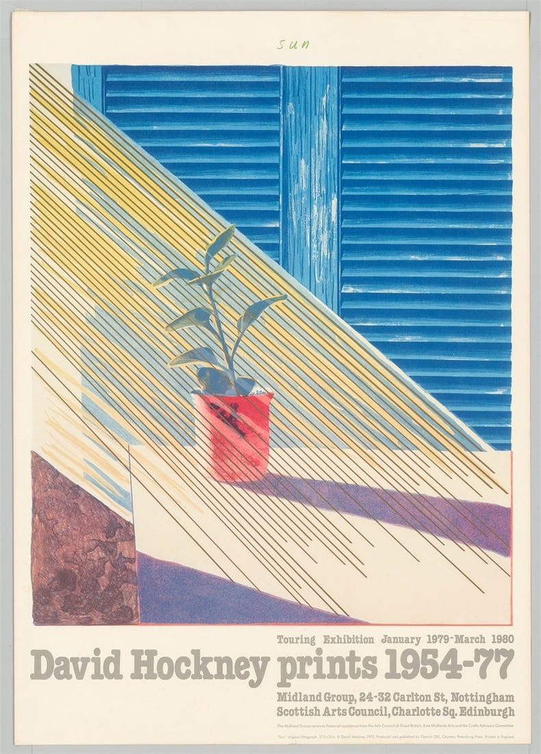 David Hockney. David Hockney exhibition posters from 1969, 1980 and 1981. 1969 to 1981 - 7