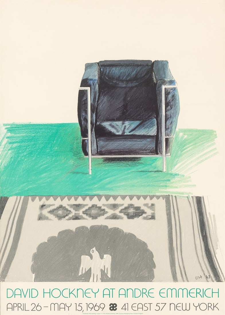 David Hockney. David Hockney exhibition posters from 1969, 1980 and 1981. 1969 to 1981 - 8