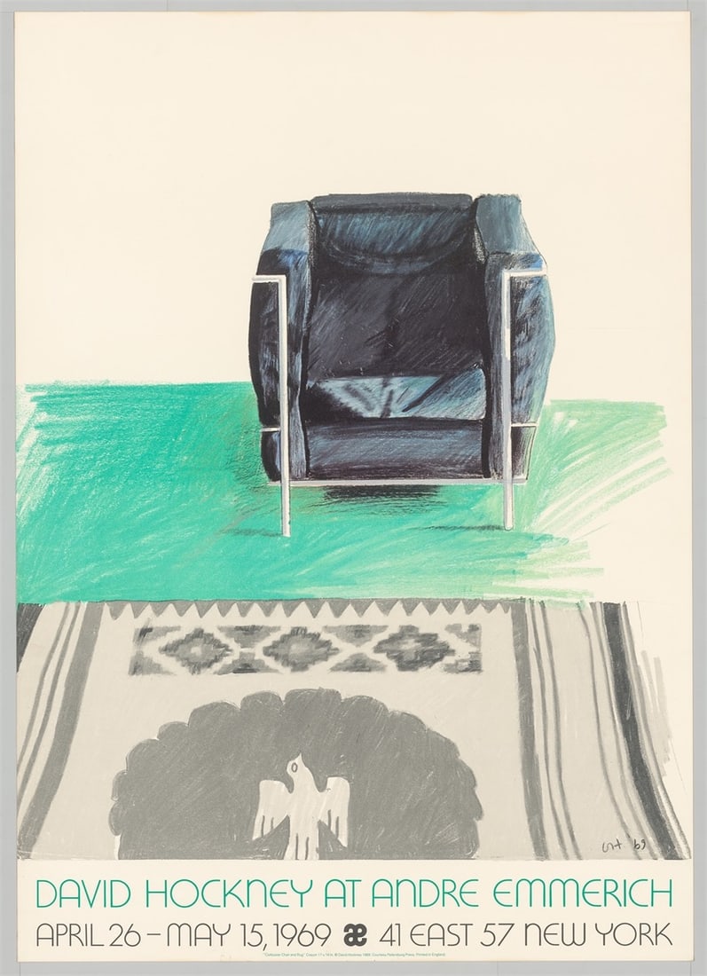 David Hockney. David Hockney exhibition posters from 1969, 1980 and 1981. 1969 to 1981 - 9