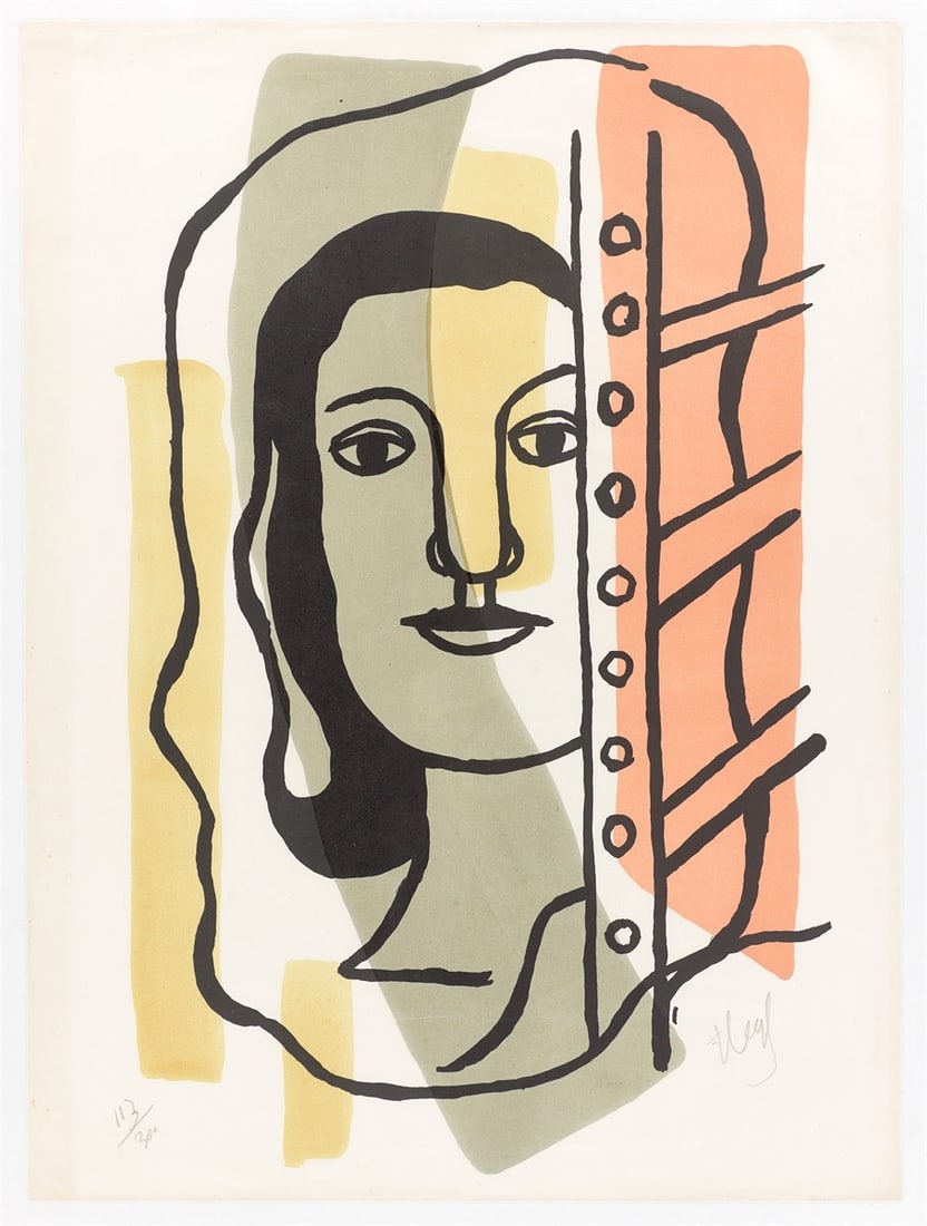 Fernand Léger. ”Tête de femme”. 1949 - 2