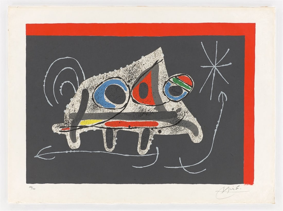 Joan Miró. From: ”Le Lézard aux plumes d'or”. 1971 - 2
