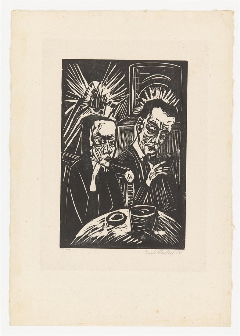 Erich Heckel. ”Beim Vorlesen”. 1914 - 2