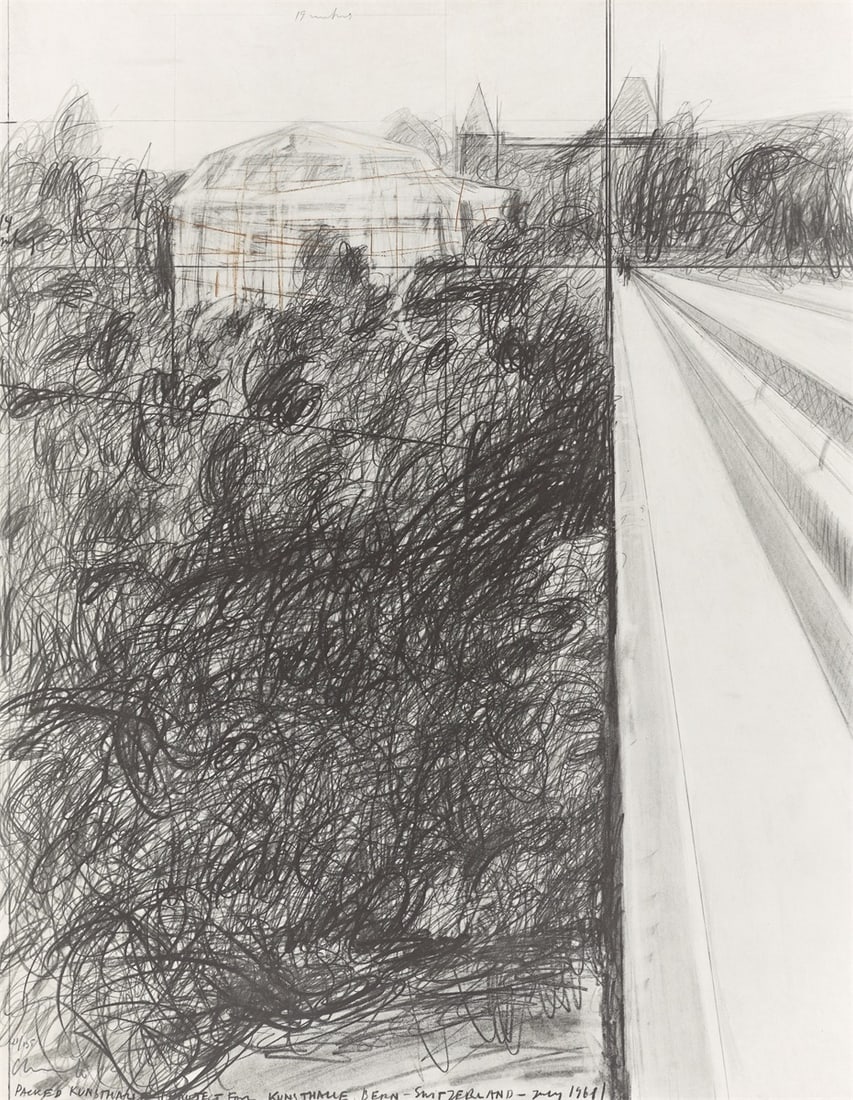 Christo and Jeanne-Claude. ”Packed Kunsthalle Bern, Project”. 1972 - 6