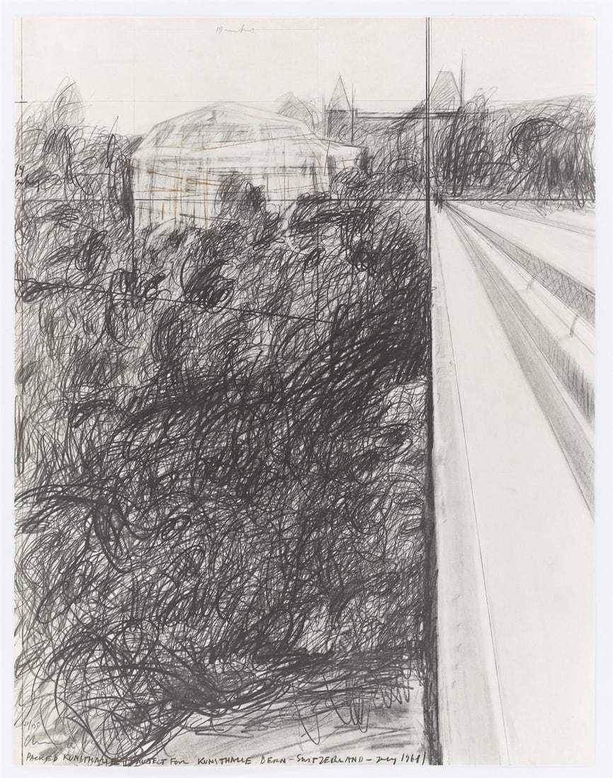 Christo and Jeanne-Claude. ”Packed Kunsthalle Bern, Project”. 1972 - 7