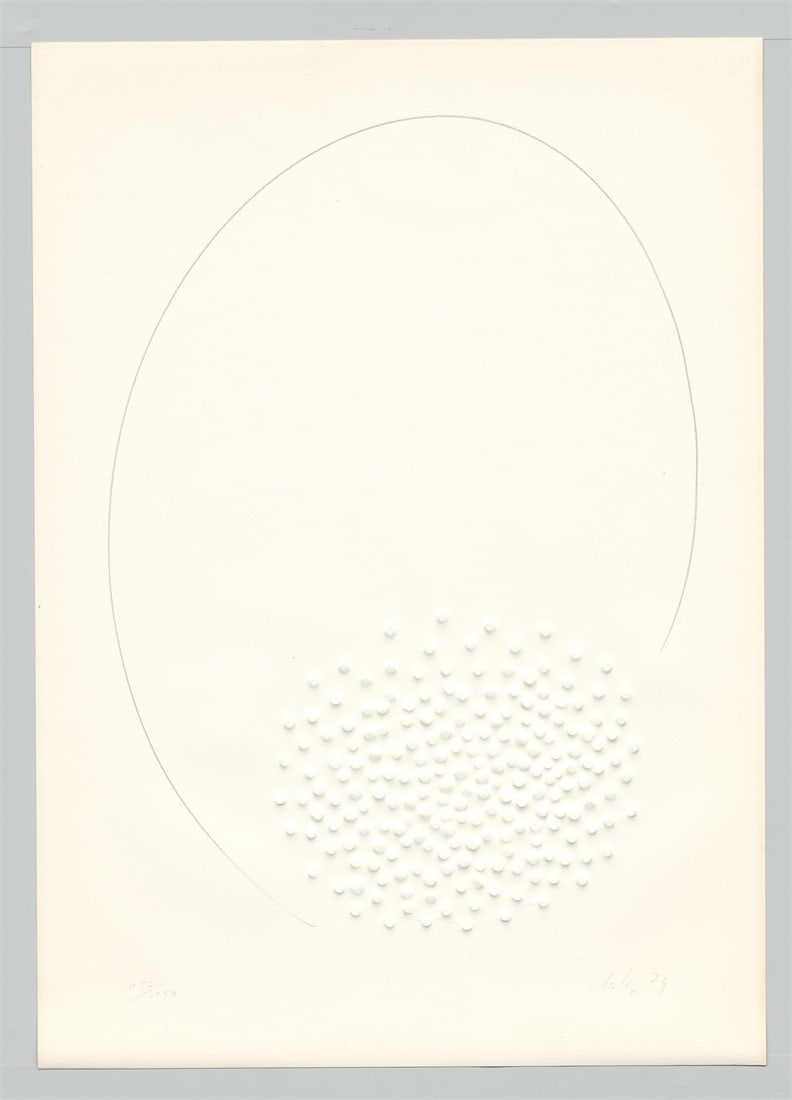 Günther Uecker. ”Hommage à Fontana”. 1974 - 2