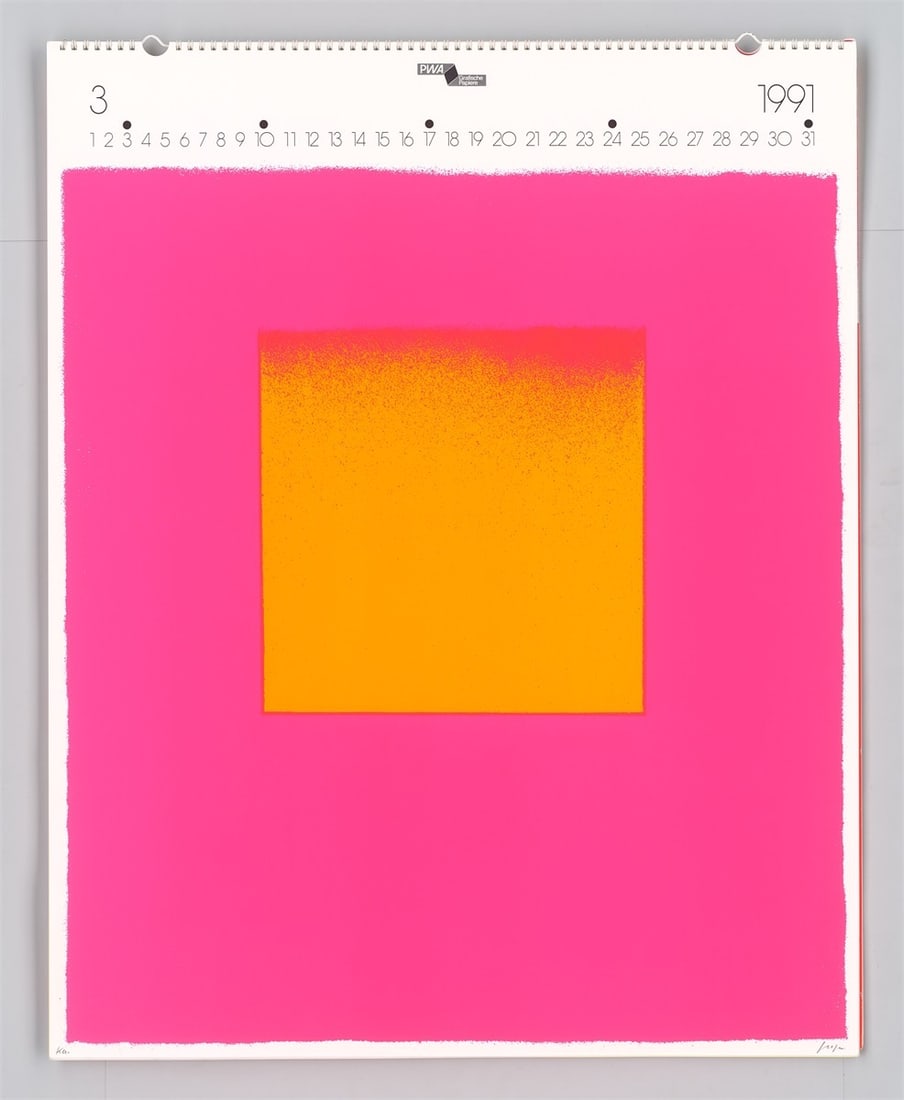 Rupprecht Geiger. ”Kalender 1991”. 1990 - 4