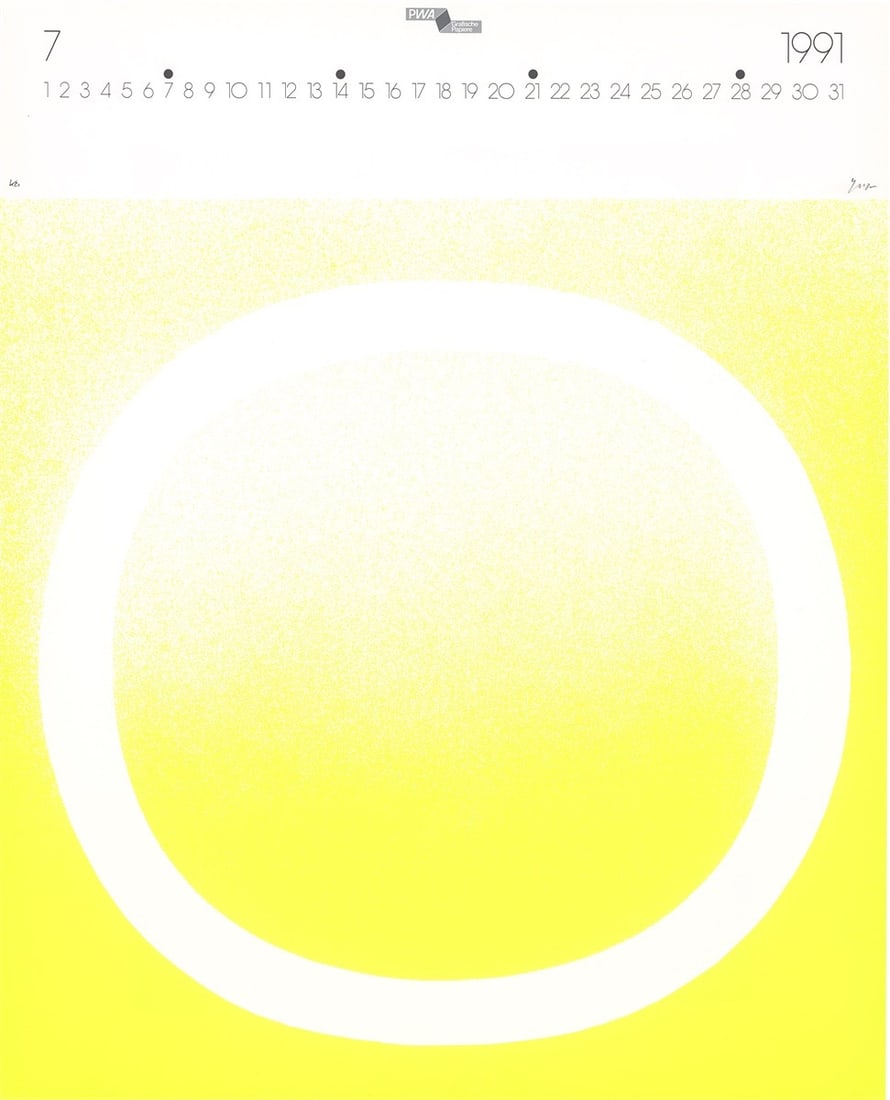 Rupprecht Geiger. ”Kalender 1991”. 1990 - 5