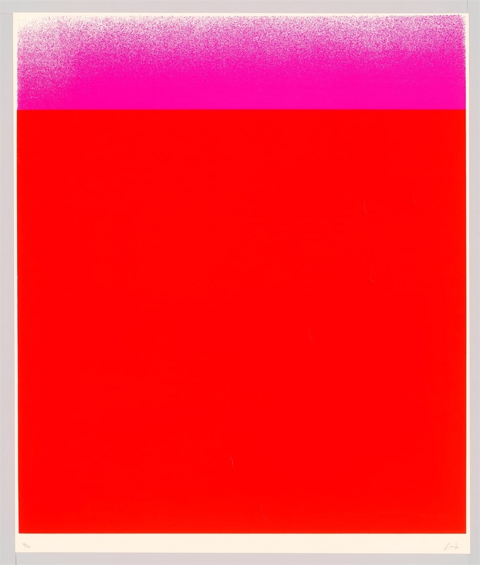 Rupprecht Geiger. ”leuchtrotwarm-dunkel bis hell (Verlauf)”. 1967 - 2