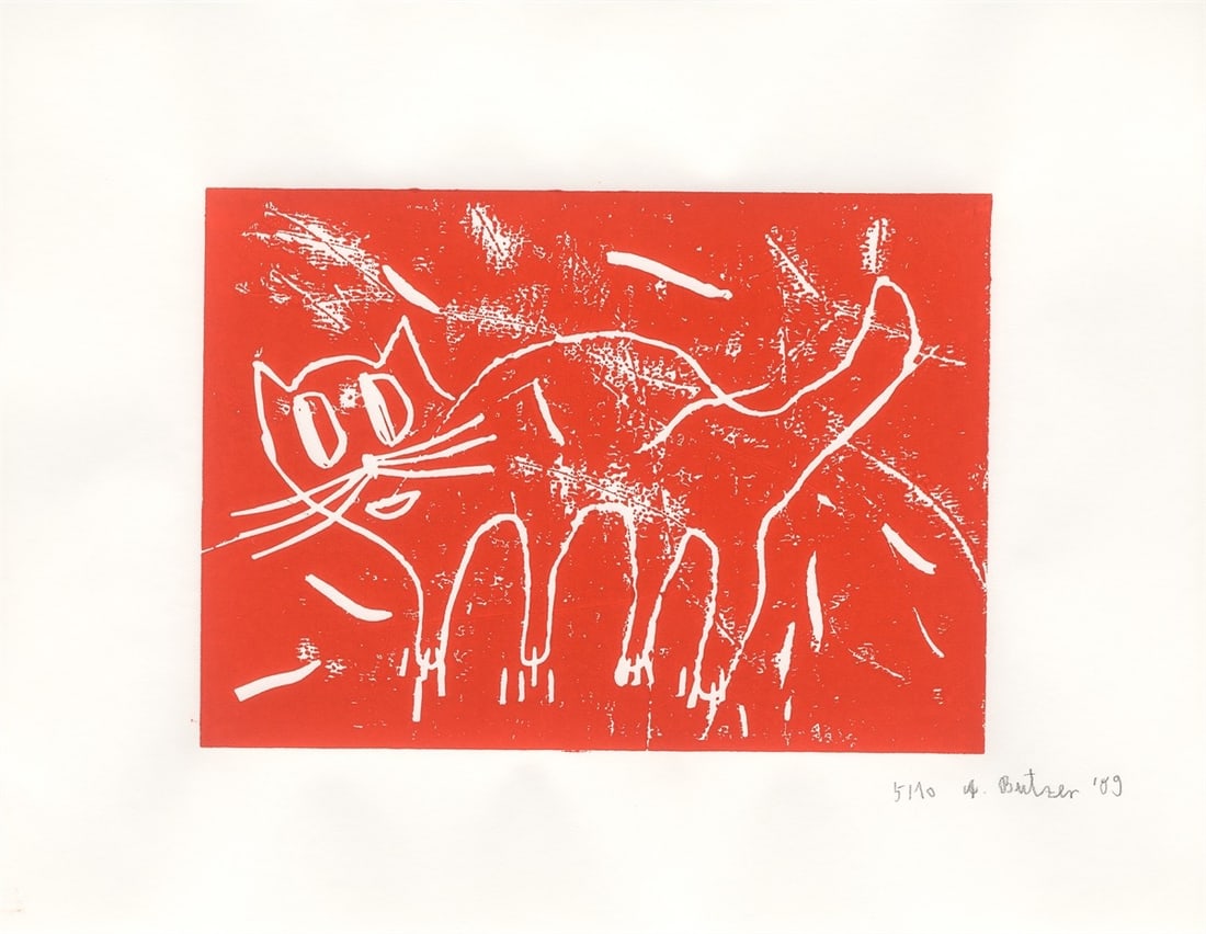André Butzer. Untitled (cats). 2009 - 14
