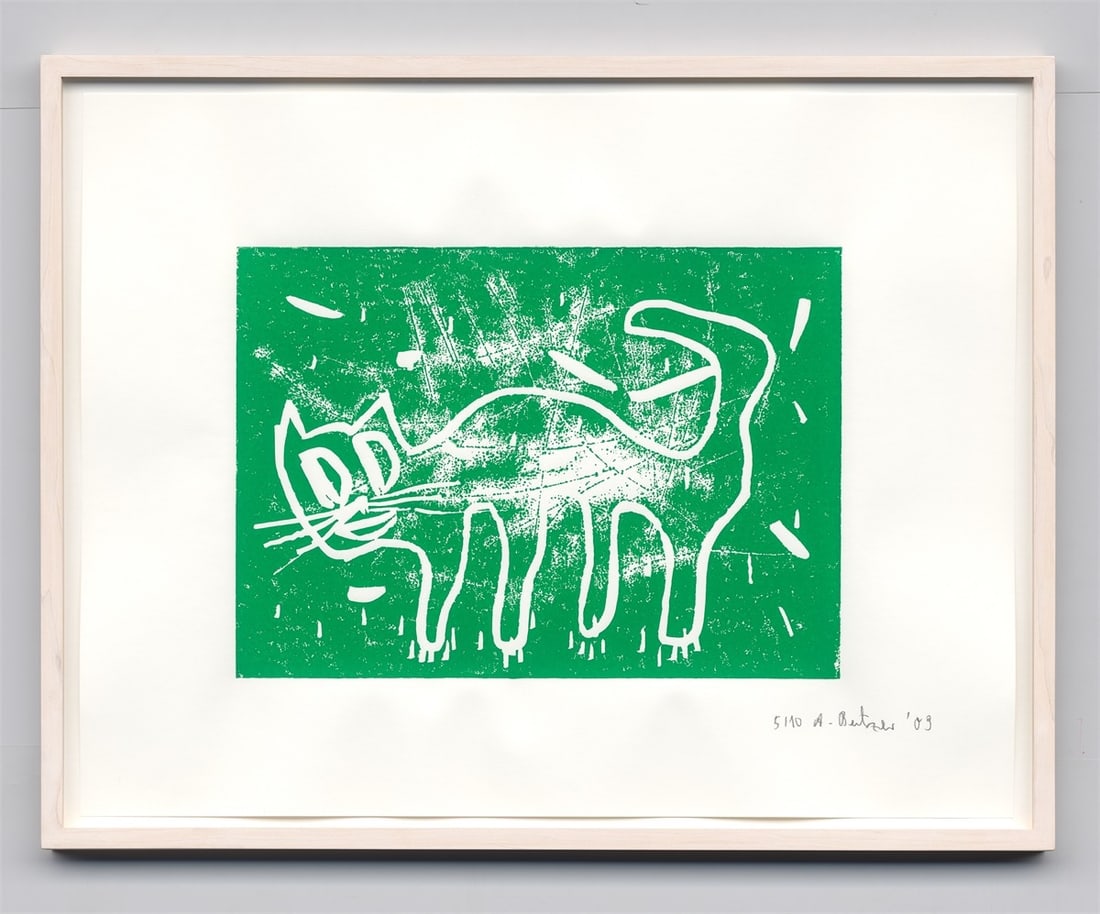 André Butzer. Untitled (cats). 2009 - 17
