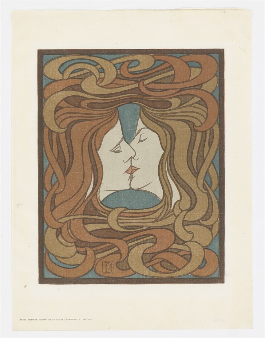 Peter Behrens. ”o.T. (Der Kuss)”. 1898 - 2