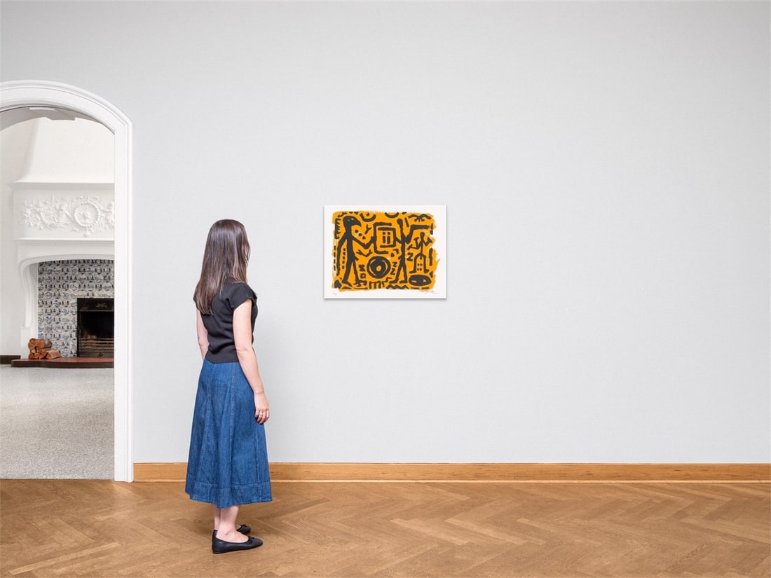 A.R. Penck. ”Falkenkopf, Jäger und Adler”. 1994 - 3