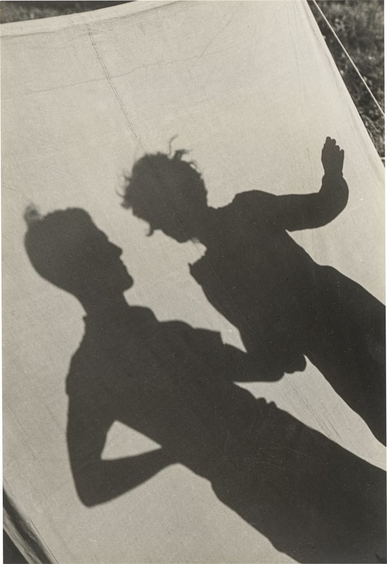 Dr. Paul Wolff. Shadow Study, by the Tent, Switzerland. Circa 1930: Dr. Paul Wolff (Mulhouse 1887 – 1951 Frankfurt/Main). Shadow Study, by the Tent, Switzerland. Circa 1930 Vintage. Gelatin silver print. 22,7 × 15,7 cm