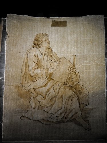 PIETRO BUONACCORSI, CALLED PERINO DEL VAGA (CIRCLE : PIETRO BUONACCORSI, CALLED PERINO DEL VAGA (CIRCLE OF)(Florence 1501-1547 Rome),Pen and brown ink and wash on cream laid paper,Mis:159x215 mm.(6.3”x8.3)