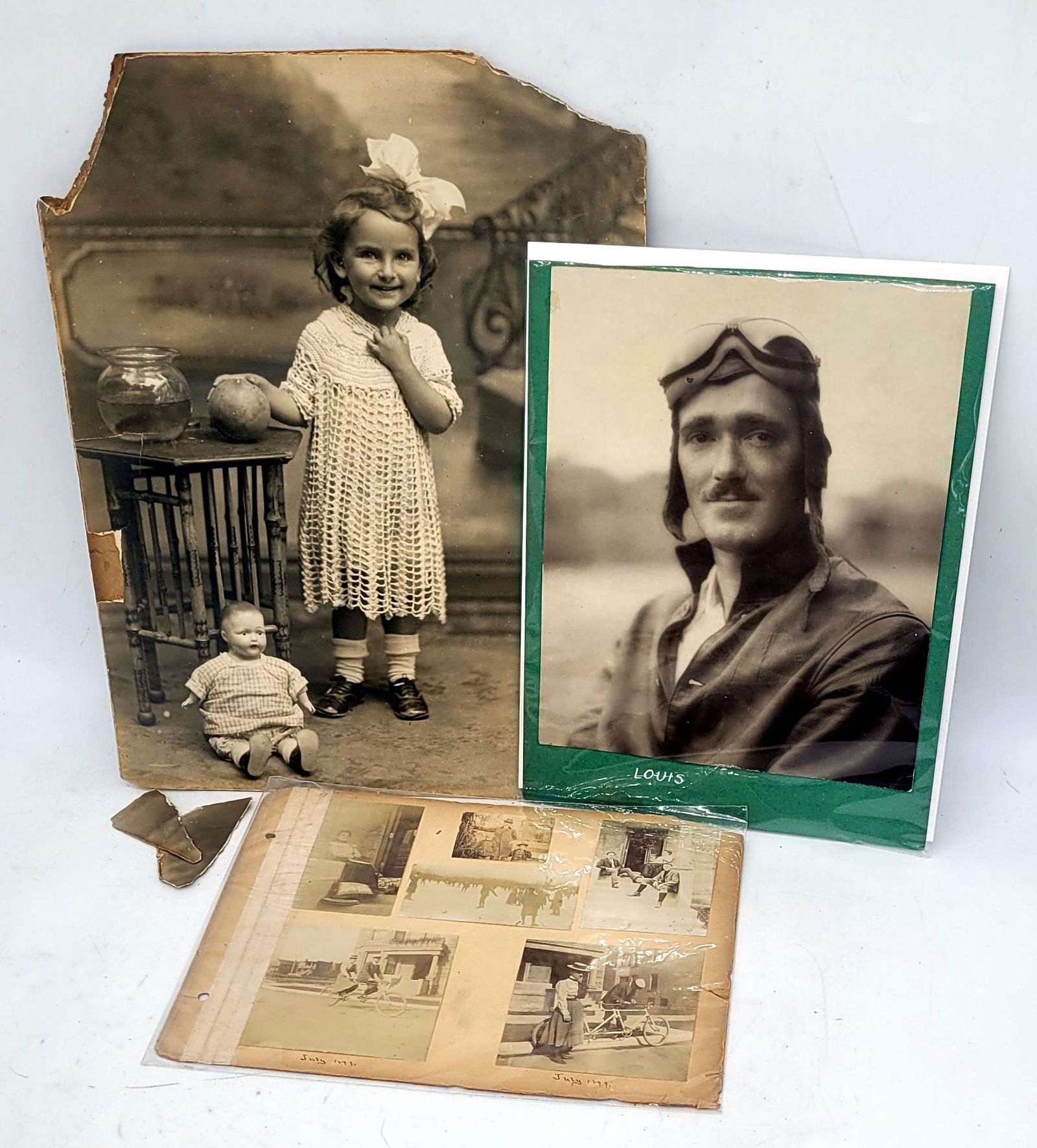 July 1899 Bicycle Made For 2 Burlington Park Kackson Park Aviator Photographs Large Format Photo of (1 of 8)