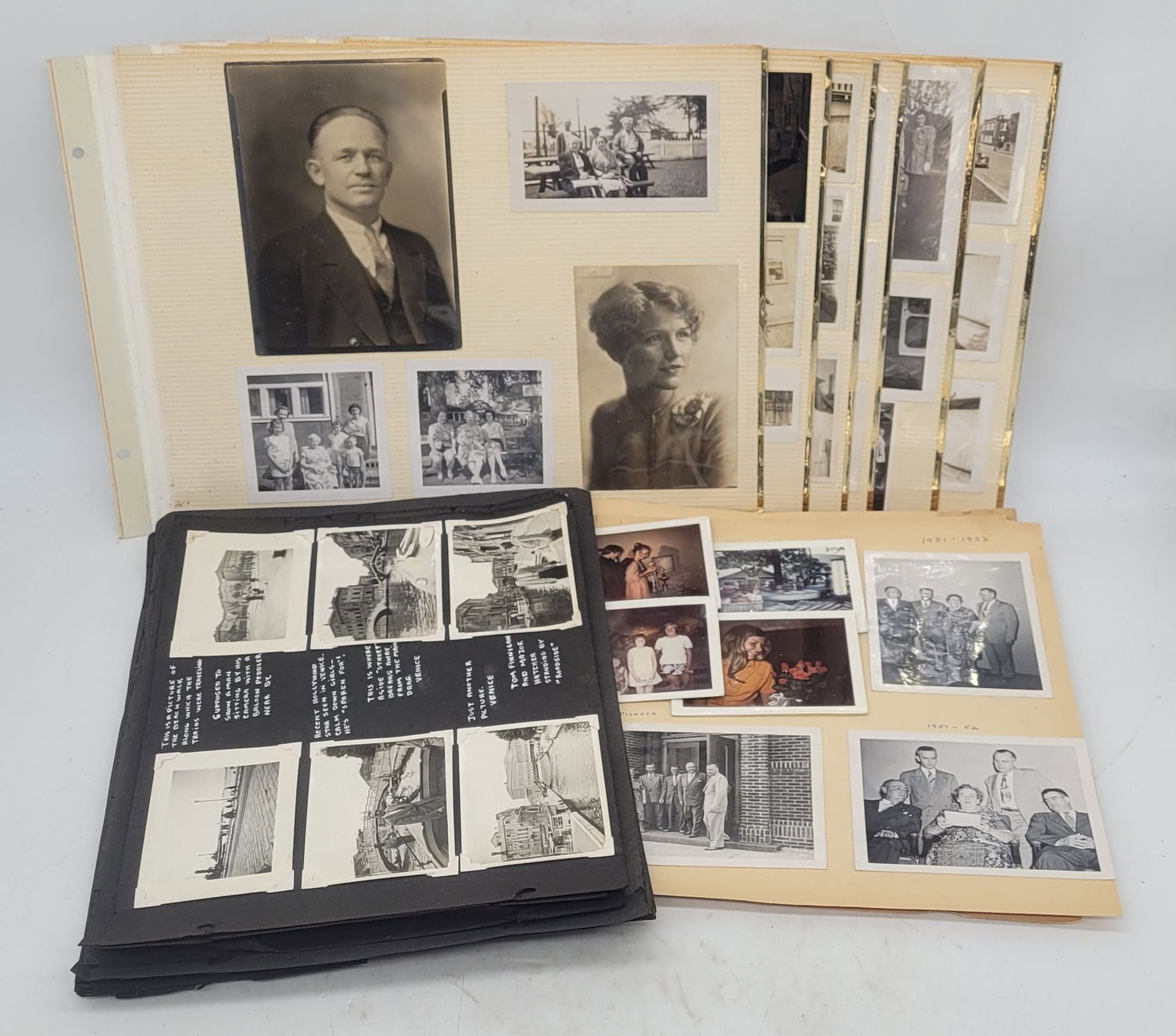 Loose Album Pages w Photos - Italy Venice 1940s Poppy Girls Barbershop Quartet Family Photos+: Loose Album Pages w Photos - Italy, Venice, 1940s Poppy Girls, Barbershop Quartet, Family Photos+ -