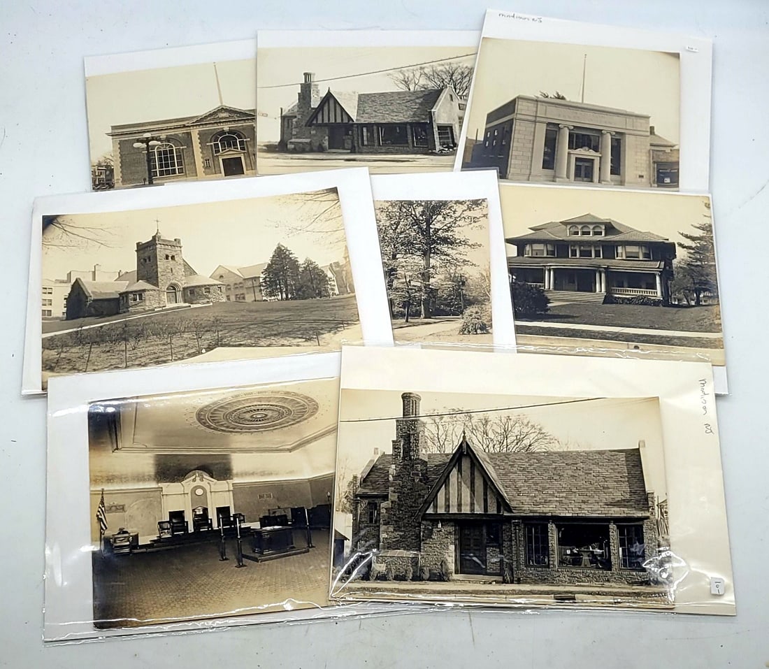 Madison NJ Photographs of Exterior of Buildings by Rarick Studio Post Office Churches Trust Company+: Madison, NJ Photographs of Exterior of Buildings by Rarick Studio Post Office, Churches, Trust Company+ - 9.25" by 6.75"