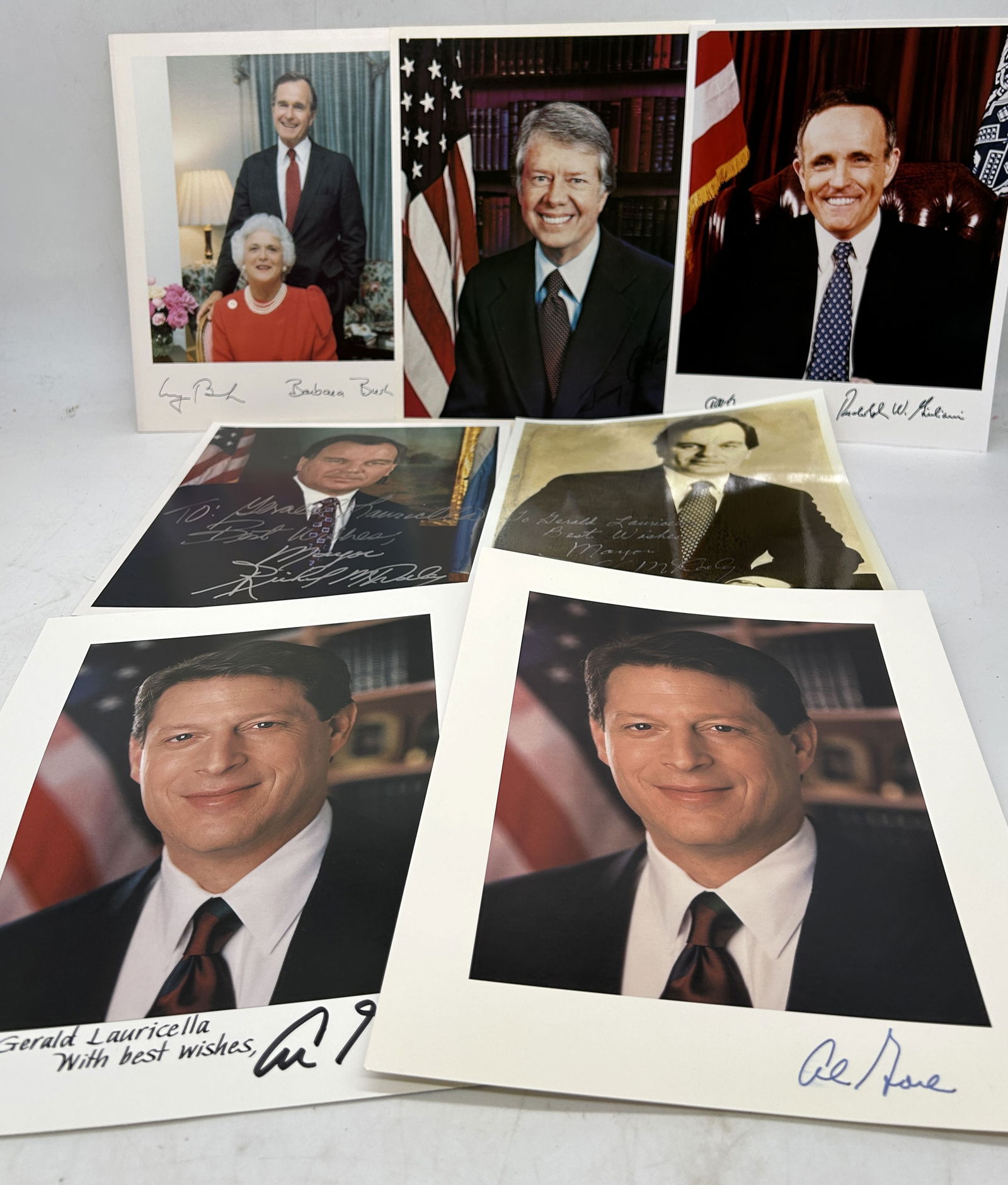 Autographed 8x10 Political Photos Al Gore Giuliani Carter Bush (7) (1 of 8)