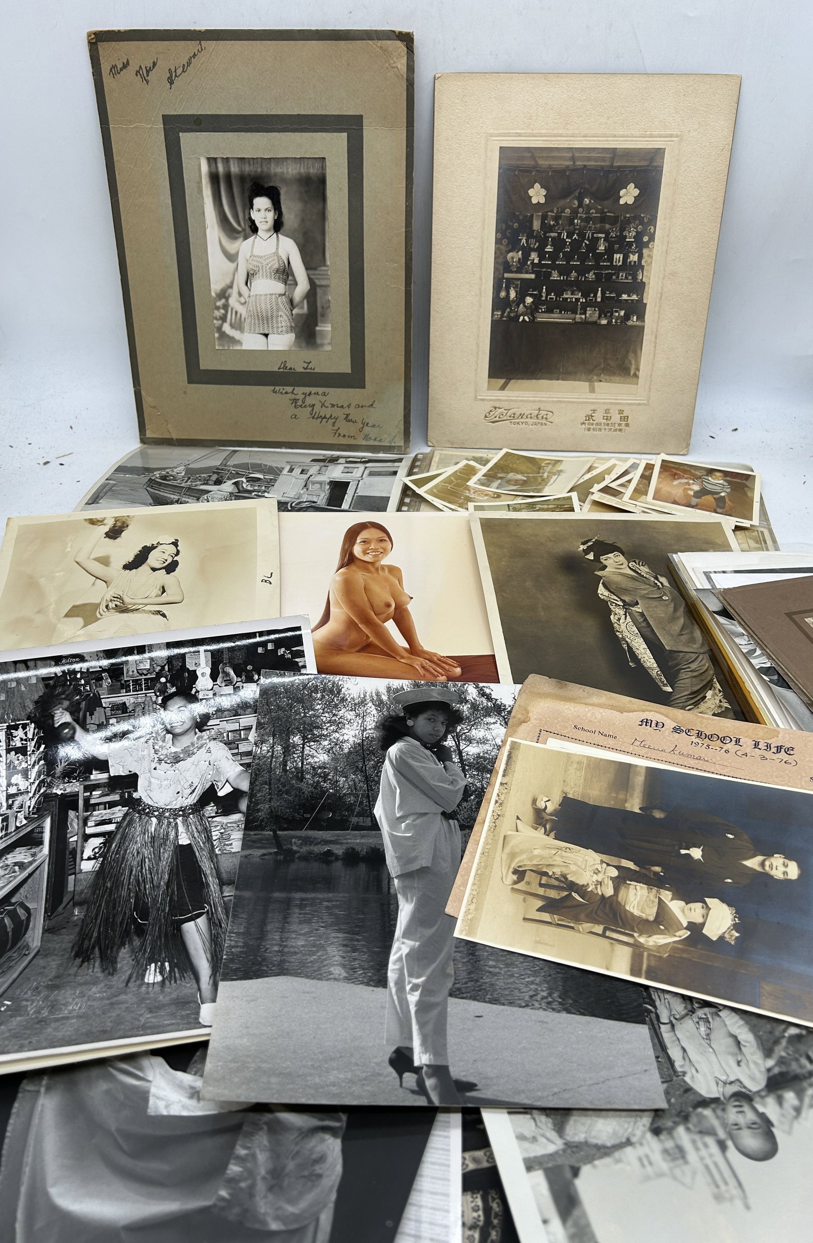 Photographs - Mixed Ethnicities African American Asian Polynesian Few Nudes: Photographs - Mixed Ethnicities, African American, Asian, Polynesian, Few Nudes - Sizes vary.