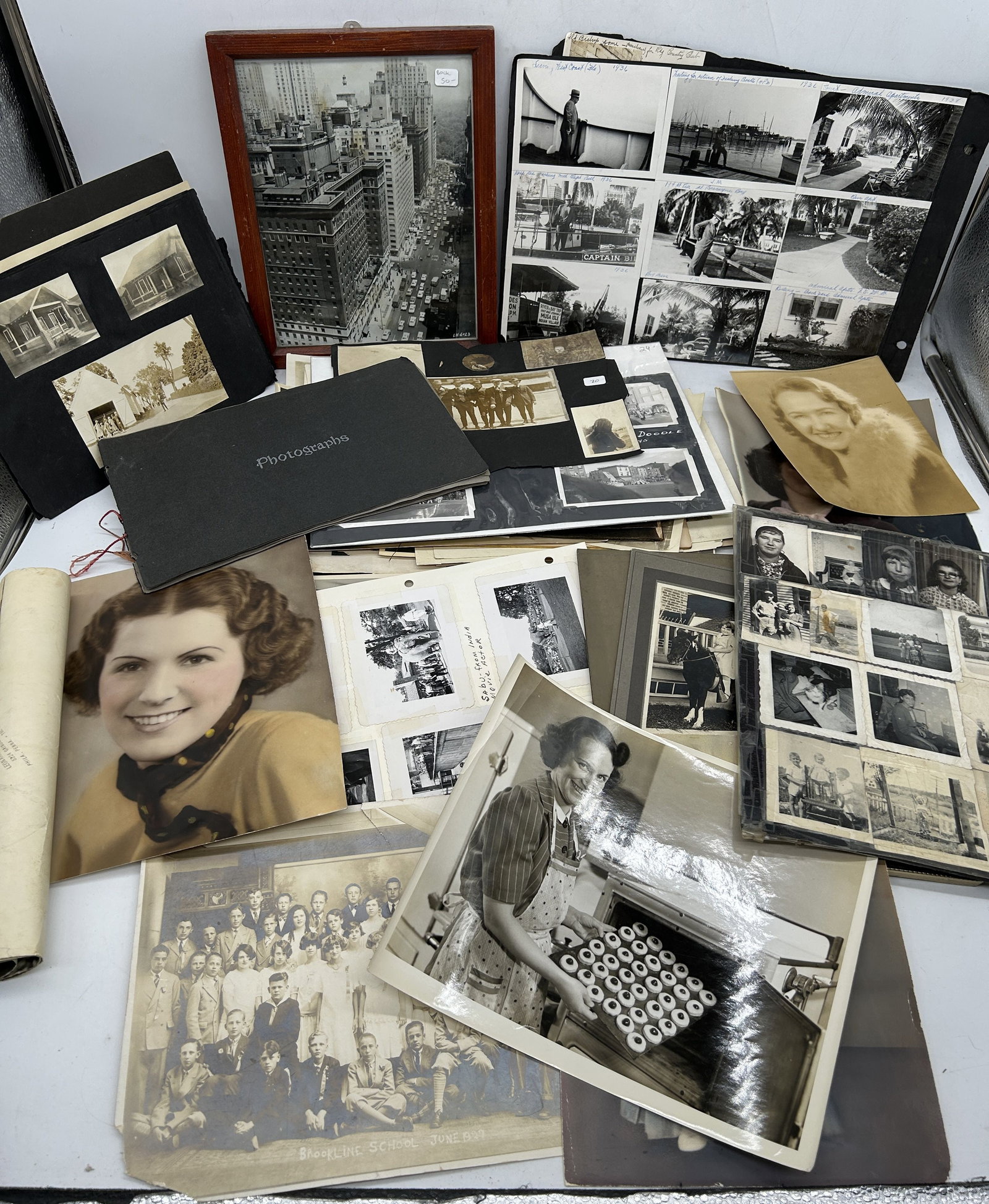Photo Scrapbook Pages & Other Looses Photographs: Photo Scrapbook Pages & Other Looses Photographs - Sizes vary.