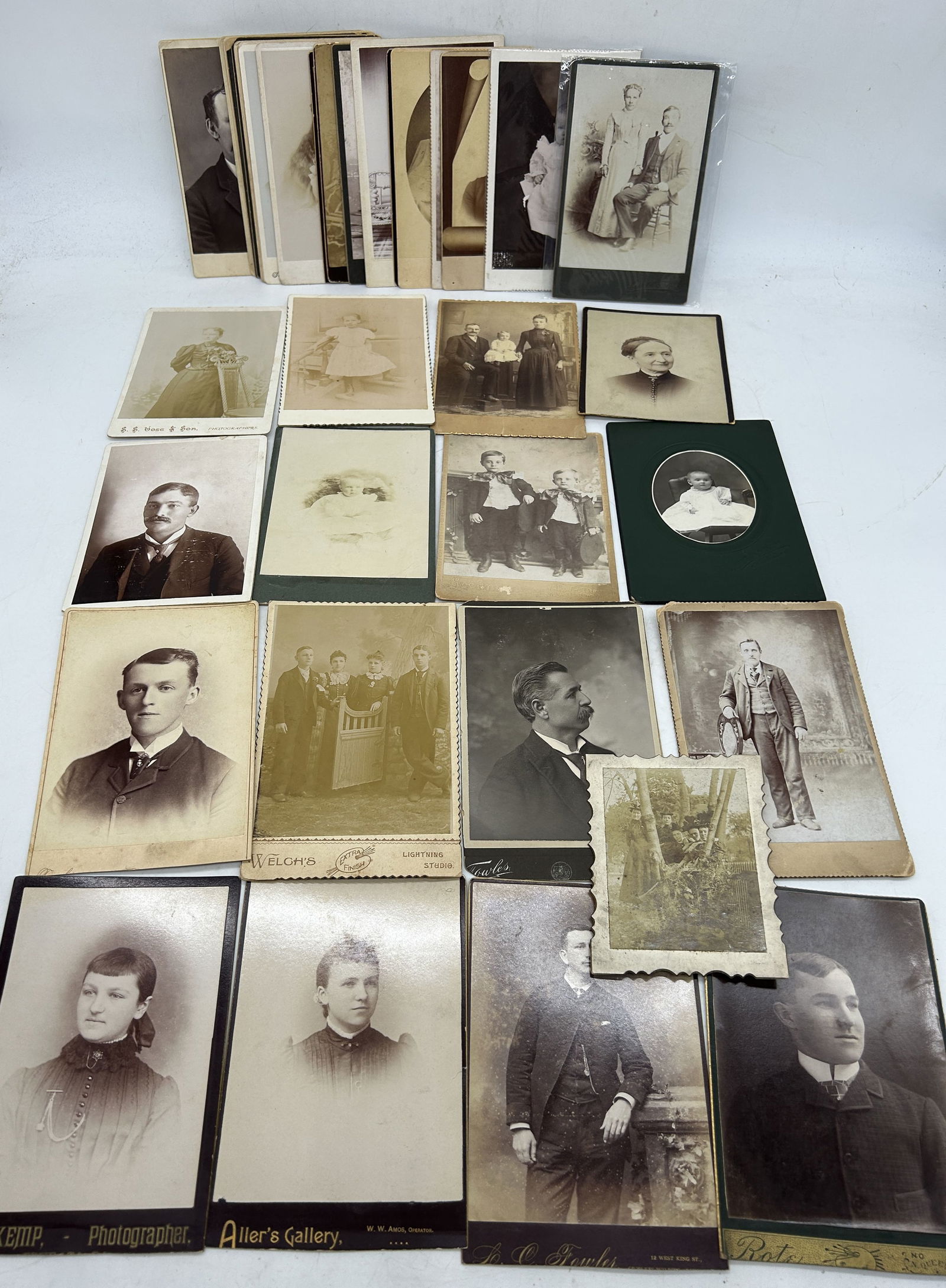 Cabinet Cards (37) Unknown Locations: Cabinet Cards (37) Unknown Locations - 4.25" by 6.5"