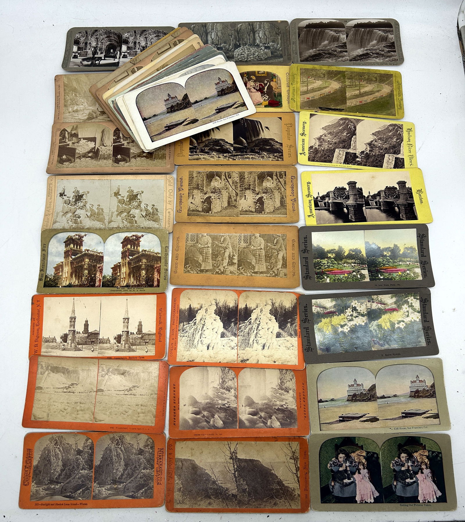 Stereoview Cards (46) Mixed Publishers & Content (1 of 4)