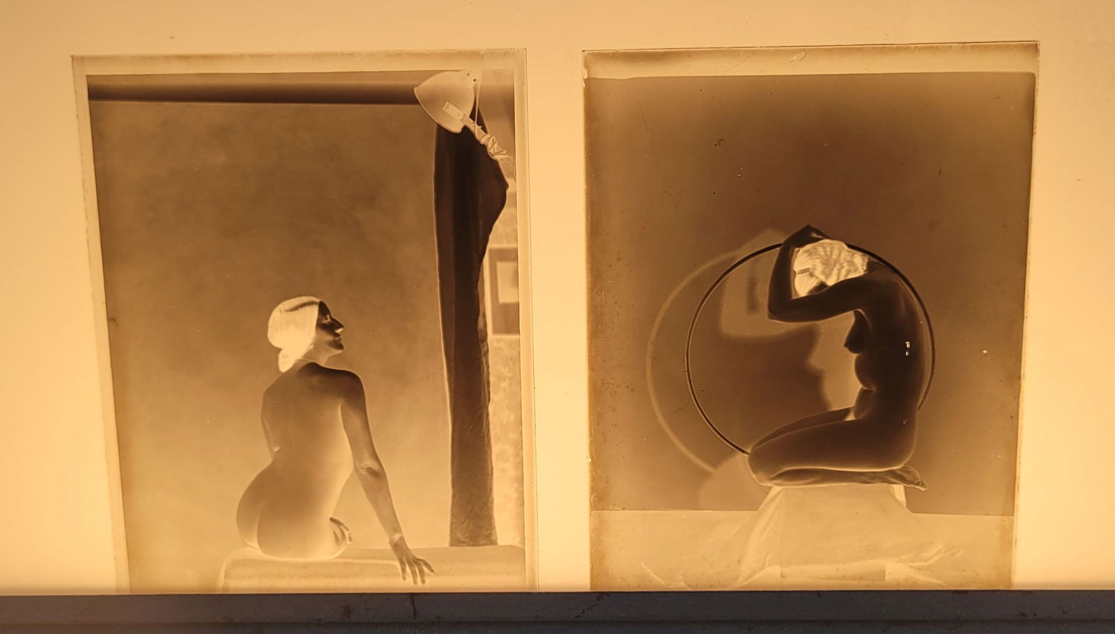 Glass Slide Negatives of Artful Nudes (2) (1 of 7)