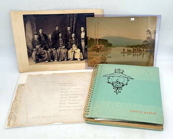 Album w Japanese Ephemera Loose & Larger Boarded Photos+ (1 of 17)