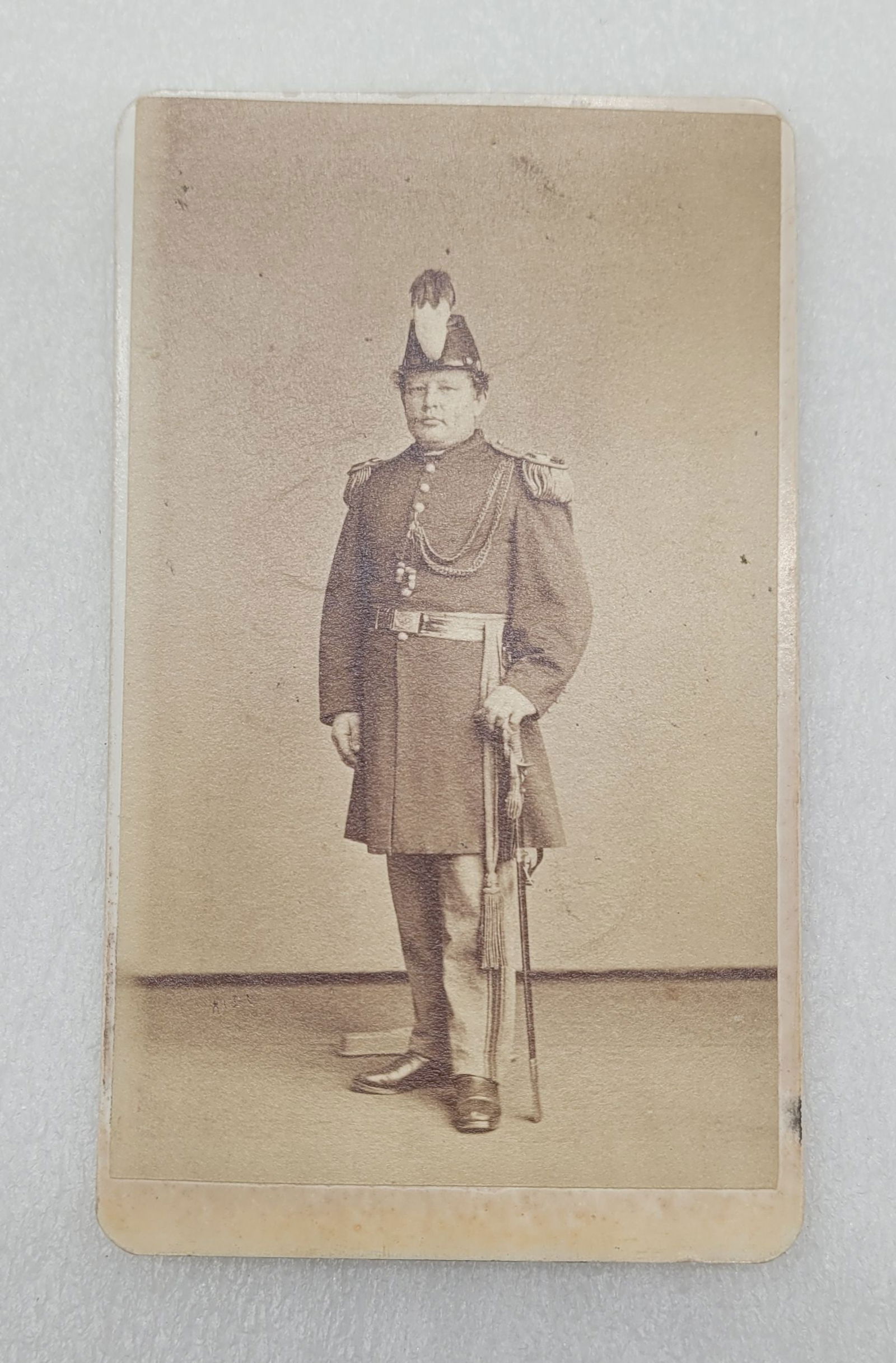 CDV of Millitary Man 28th NY Miilitia R. Spitzer Brooklyn NY Photographer (1 of 4)