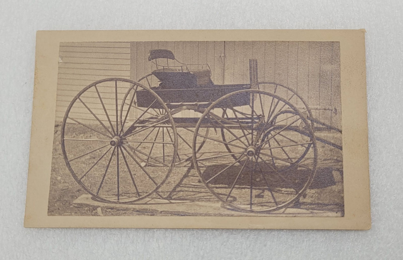 Matchless Buggy Cabot Carriage Co. Advertising CDV: Matchless Buggy Cabot Carriage Co. Advertising CDV - 2.5" by 4 1/8".
