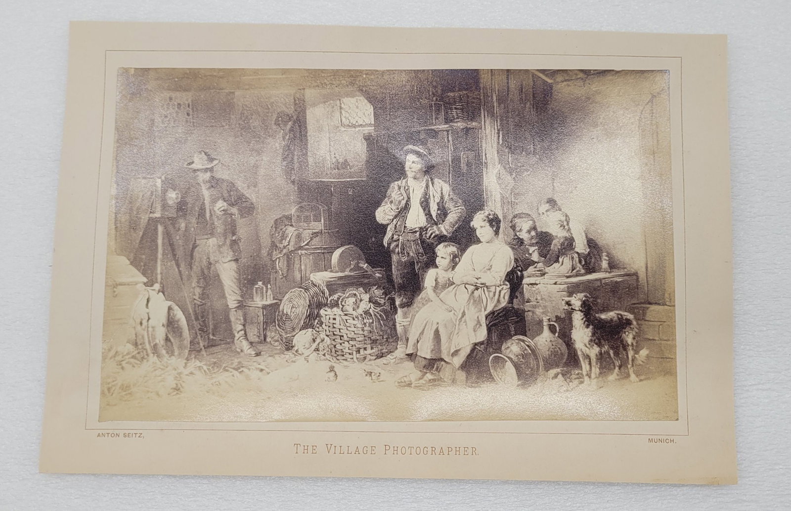 Anton Seitz Munich The Village Photographer Photo on Board Image: Anton Seitz Munich The Village Photographer Photo on Board Image - 5.75" by 8.75".