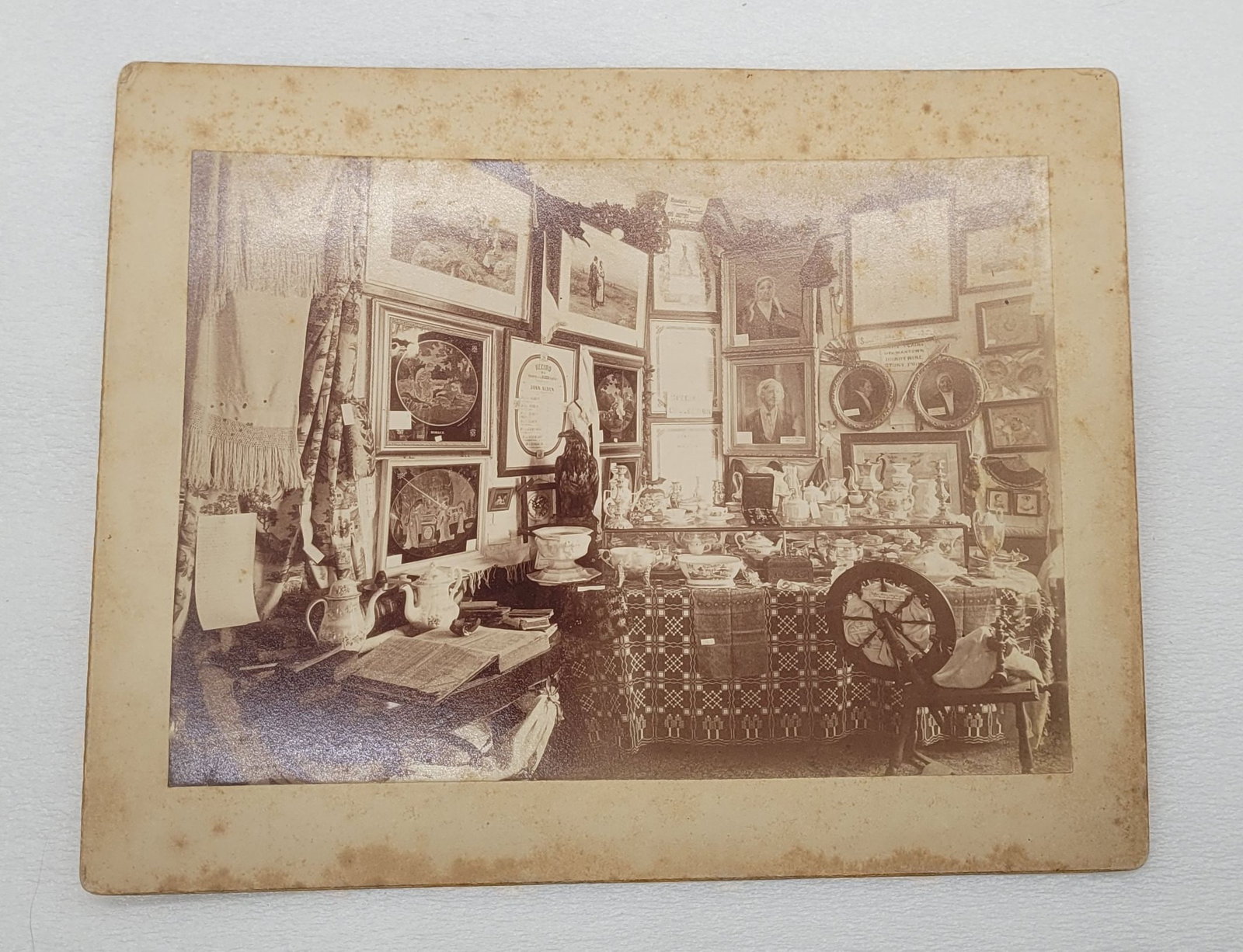 Photo on Board of Jam Packed Antique Store Parker Photographer Morristown N.J.: Photo on Board of Jam Packed Antique Store Parker Photographer, Morristown, N.J. - 10" by 8".
