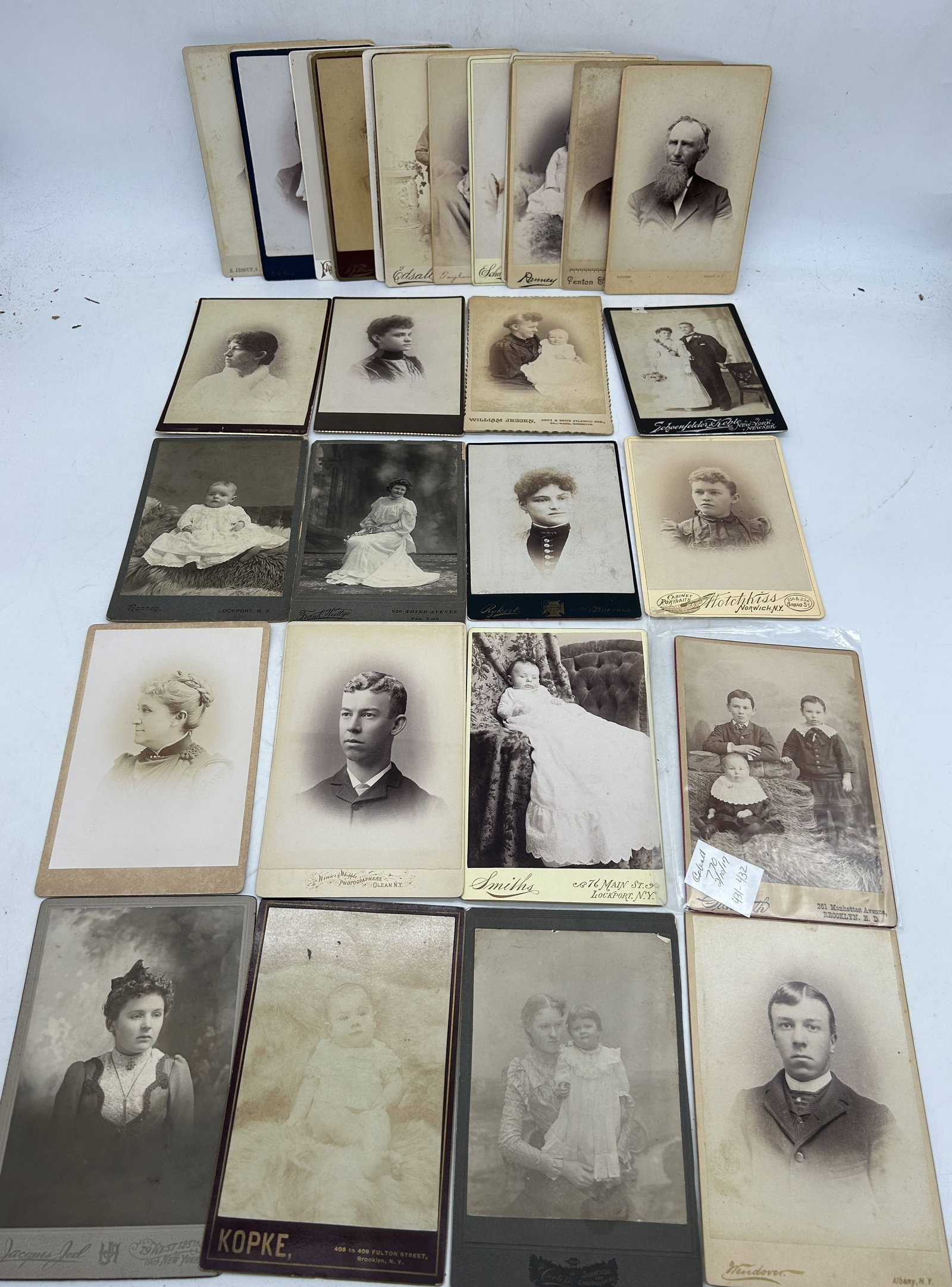 Cabinet Cards (30+) New York Photographers: Cabinet Cards (30+) New York Photographers - 4.25" by 6.5"